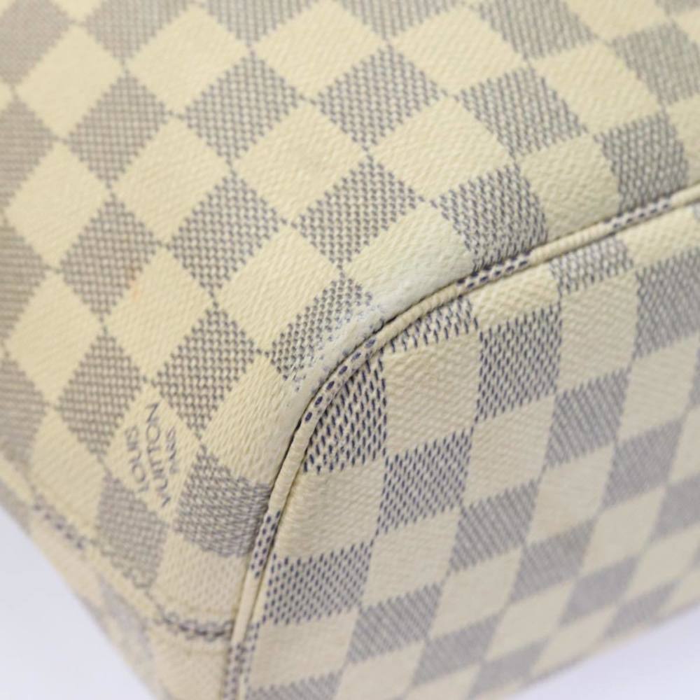 LOUIS VUITTON Damier Azur Neverfull PM Tote Bag N41362 LV Auth 80052 - Picture 9 of 16